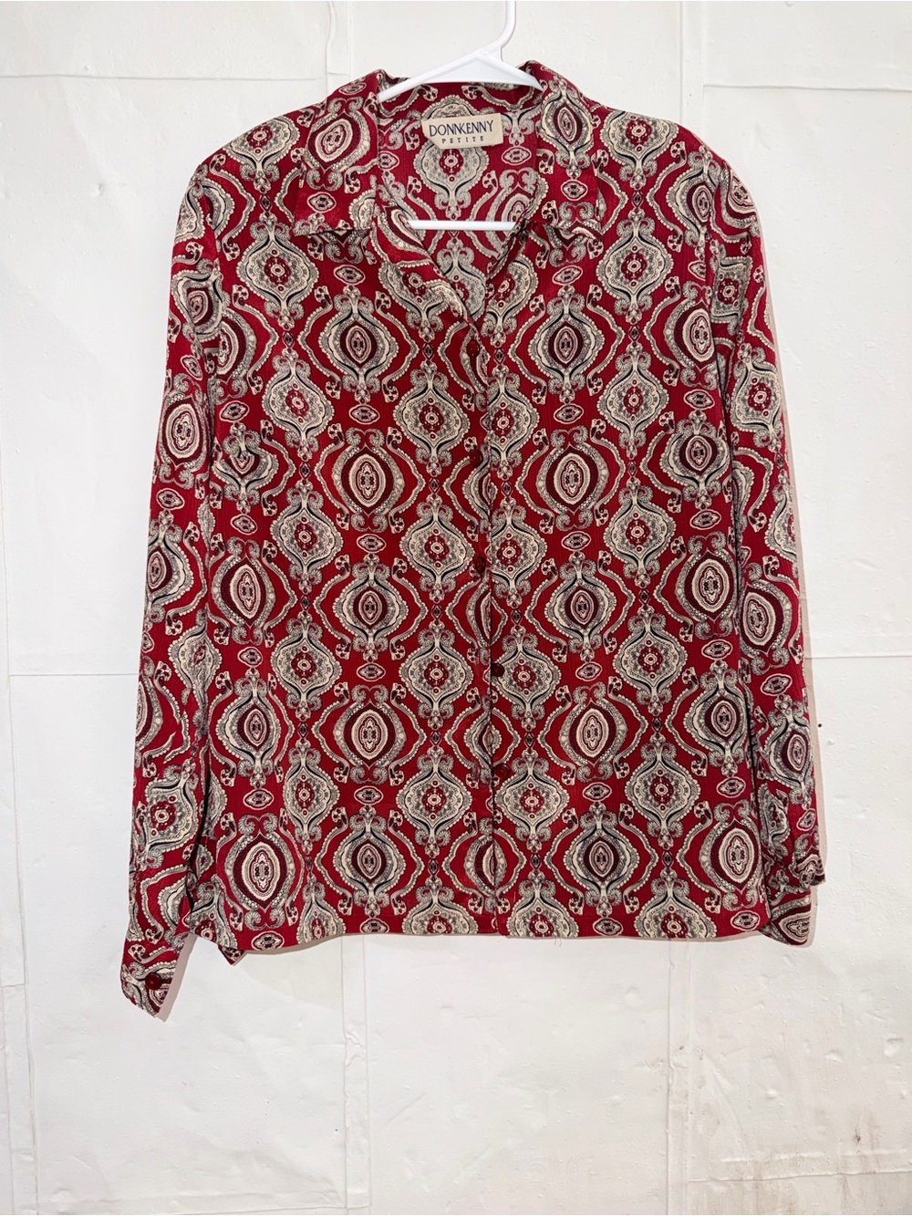 DonnKenny Red Paisley Button-Up Shirt
